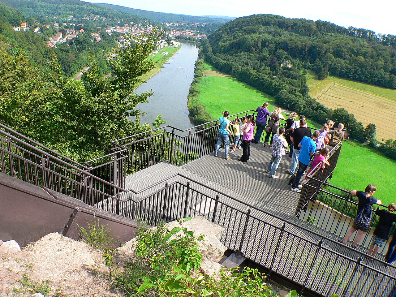 Weser-Skywalk über den Hannoverschen Klippen